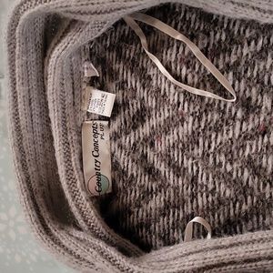 country concepts plus gray sweater